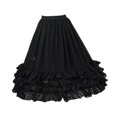 thumbnail image 2 of Enagua para niña, enagua de niña, enagua de crinolina portátil para boda, Negro, 2 of 9