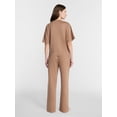 thumbnail image 2 of Lissome Women's Scuba Knit Top and Pants Lounge Set, 2-Piece, Sizes S-4X, 2 of 4
