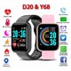 thumbnail image 2 of D20 Y68 Reloj Inteligente Bluetooth Compatible Con Relojes Hombres Mujeres Impermeable IP67 Deporte Fitness Tracker Pulsera Frecuencia Cardíaca, 2 of 4