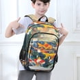 thumbnail image 6 of FORMRS Unisex School Backpack 17" Student Travel Bag with Laptop Compartment, Colorful Goldfish, 6 of 7