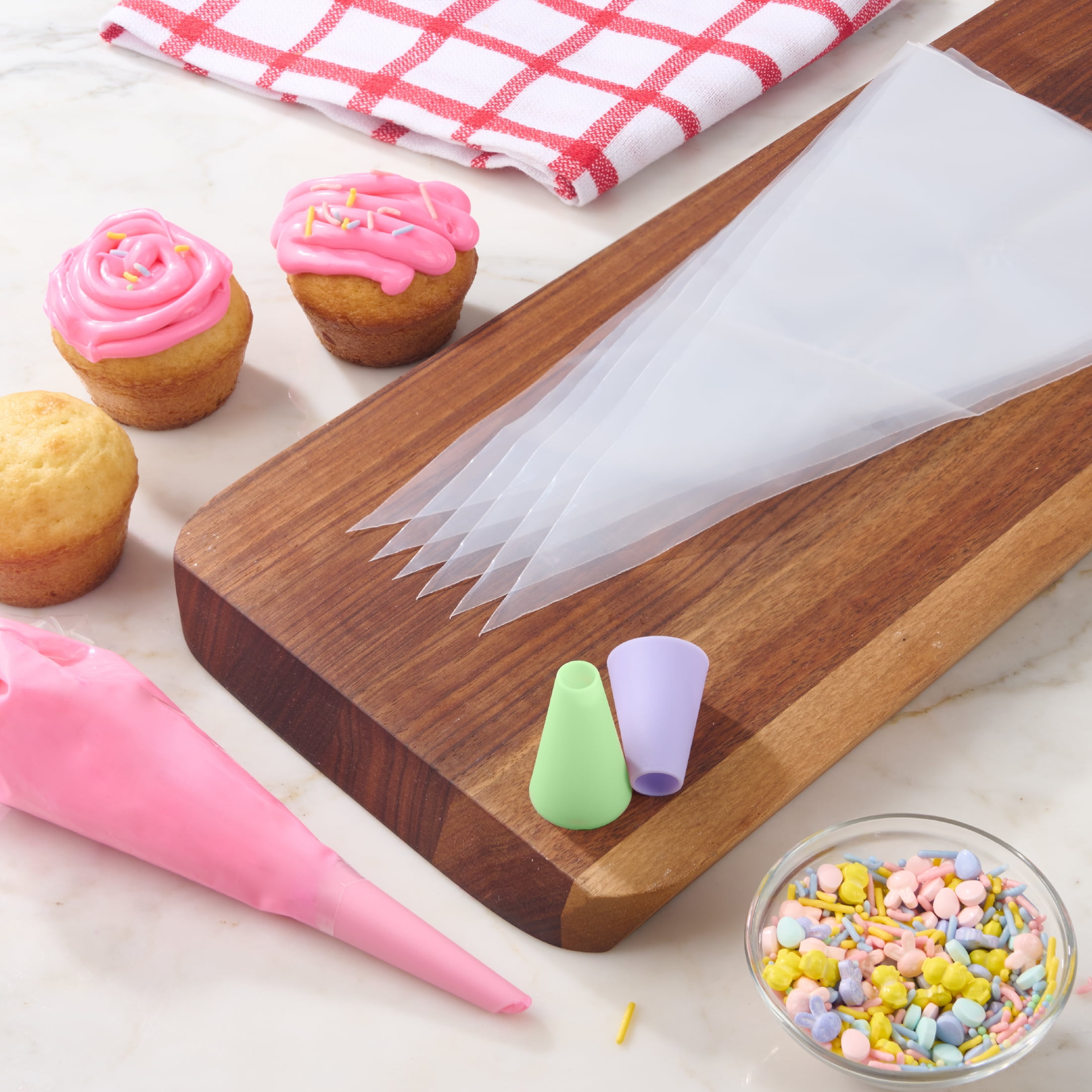 Way to Celebrate 10 PCS Decorating Set, Pink, Purple and Green