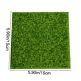 thumbnail image 3 of Gmogad Artificial Grass Mat, 3PC 6x6in Artificial Grass Mats - Realistic Fake Turf Rug for Indoor Outdoor Balcony Garden Landscape Pet Play Area Easy Clean, 3 of 9