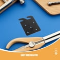 thumbnail image 3 of BESTYASH 2Ud Bed Rail Hook Brackets Black Metal Replacement Hardware for Home Bed Frame, 3 of 8