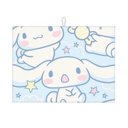 

Cinnamoroll Dish Drying Mat Xl Highly Absorbent Microfiber Kitchen Counter Mat Dish Drying Pad For Dishes Utensils Pots And Pans Extra Large 18 X 24