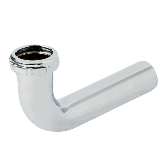 Highcraft 19126 Slip Elbow for Tubular Drain Applications, 1-1/4 in. x 12 in., 17GA Chrome Plated Brass