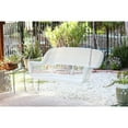 thumbnail image 2 of Jeco White Resin Wicker Porch Swing, 2 of 2