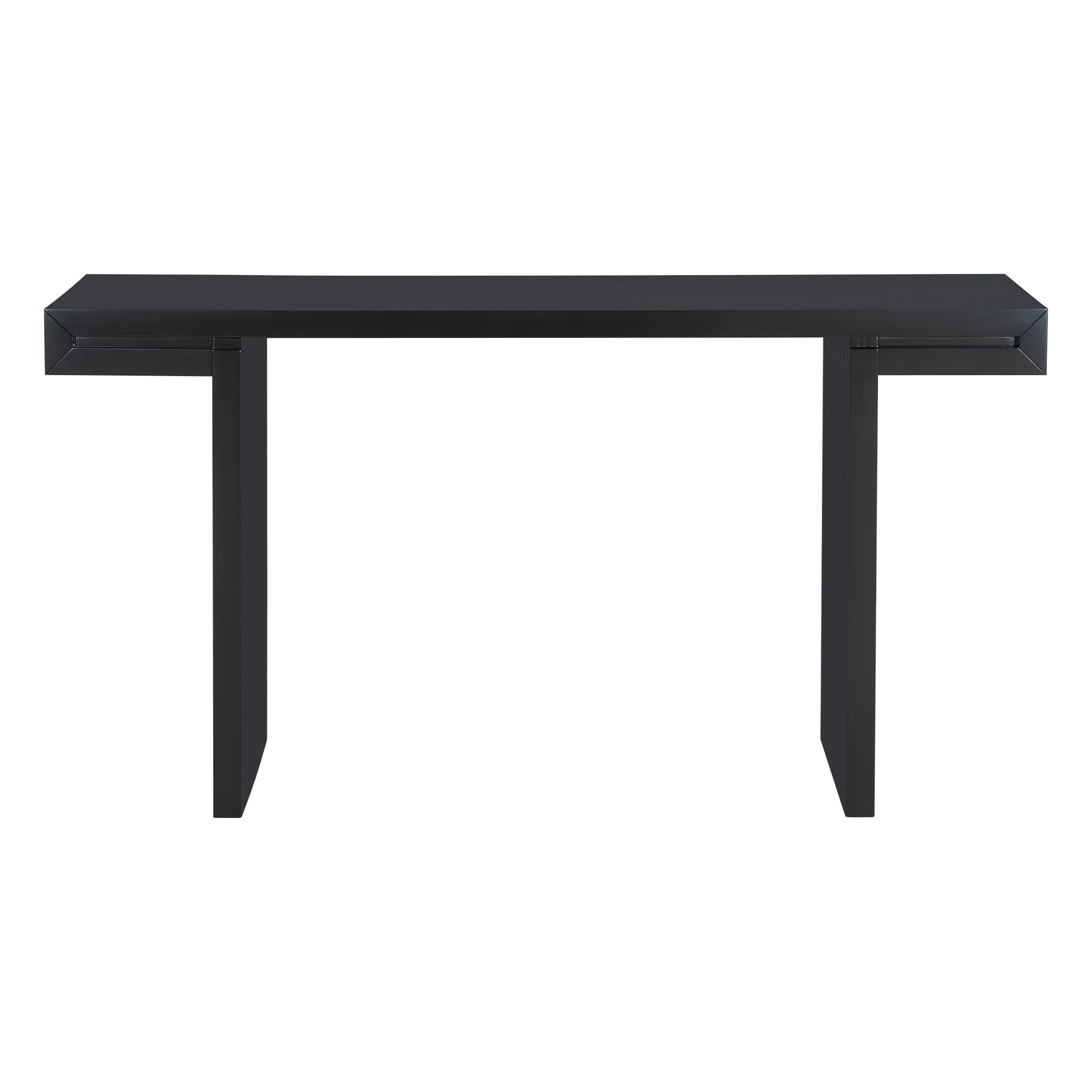Large 60" Console Table with Geometric Clean Lines Design, Entryway Table with Painted Finish and Adjustable Feet, Suitable for Living Room, ntryway, Hallway