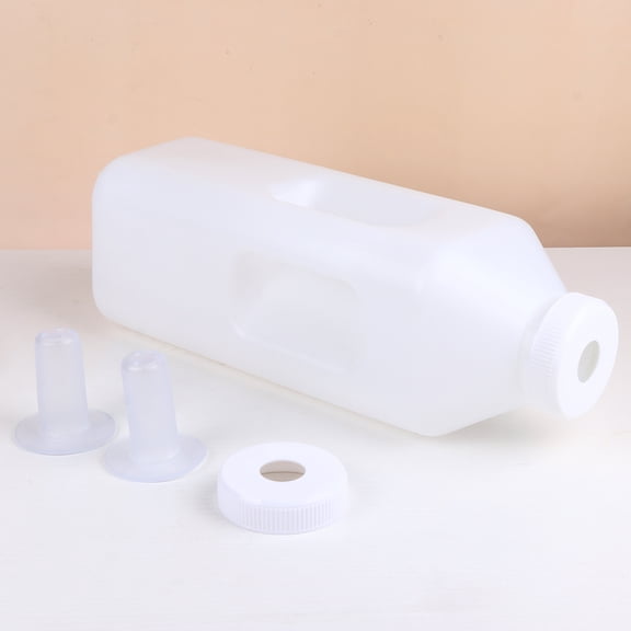 UPKOCH Feeding Bottle Milk Drink Bottles Silicone 4 Pcs in 1 Set White