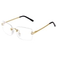 thumbnail image 1 of Gafas de sol JUDOO rectangulares sin montura para hombres y mujeres, 1 of 9