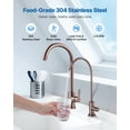 thumbnail image 2 of VEVOR Ro Water Faucet, Lead-Free Stainless Steel Faucet, Drinking Water Faucets with Solid Brass Valve, Anti-Rust & Durability Drinking Water Faucets For Kitchen, Bar Counter, Cafe, Antique Bronze, 2 of 9