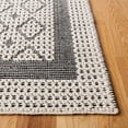 thumbnail image 3 of SAFAVIEH Natura Loew Solid Bordered Area Rug, Cream/Black, 3' x 5', 3 of 9