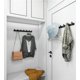 thumbnail image 5 of Abrigo montado en la pared con 7 ganchos colgantes soporte para toallas 25,7 & quot; x1,3 & quot; negro moderno colgante para ropa de baño de entrada (7 ganchos) Feliz Sencillez, 5 of 5