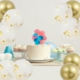 thumbnail image 4 of Unique Bargains 16 Pcs Latex Party Balloons for Birthday Anniversary Decoration Gold Tone, 4 of 6