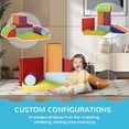 thumbnail image 4 of Soozier 7-Piece Soft Play Foam Climbing Blocks - Multi-Color Modular Gym Set for Indoor Play & Early Development, 15.7" x 15.7", 4 of 7