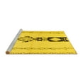 thumbnail image 2 of Ahgly Company Machine Washable Indoor Rectangle Solid Yellow Modern Area Rugs, 4' x 6', 2 of 4