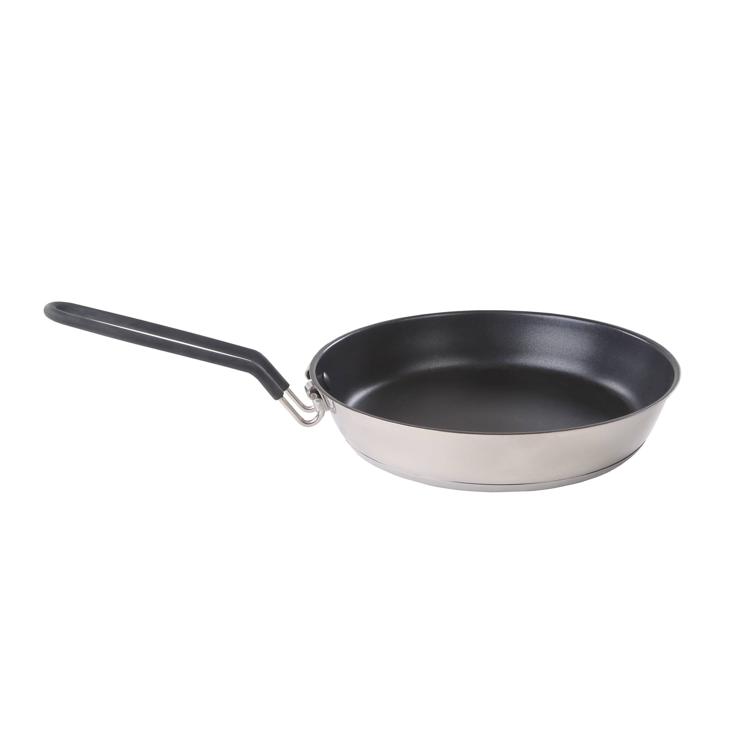 Stansport Stainless NonStick Coated Fry Pan W/Folding Handle10
