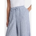 thumbnail image 4 of Time and Tru Women's Wide Leg Linen Blend Pants, Sizes XS-4X, 4 of 5