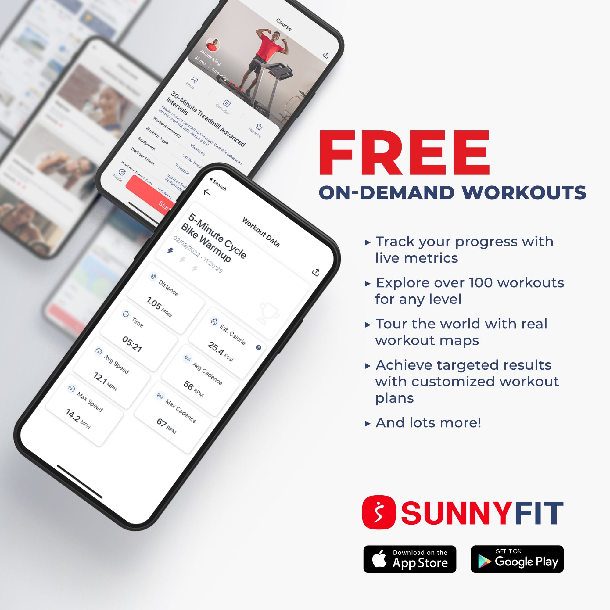Sunny Health Fitness Essentials Series Magnetic Smart Elliptical