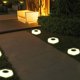 thumbnail image 1 of Lámpara de pie solar para jardín, patio, exterior, redonda, iluminación de carretera, luces de ambiente, lámpara montada, 1 of 4