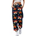 thumbnail image 1 of Gibobby pantalones holgados mujer Leggings elásticos largos navideños para mujer, pantalón informal con estampado de árbol de Papá Noel y de nieve, pantalón diario (Negro, S), 1 of 4