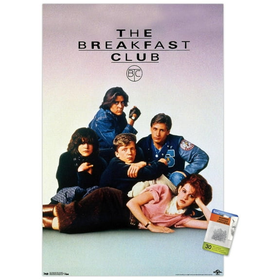 The Breakfast Club - One Sheet Wall Poster with Push Pins, 22.375" x 34"
