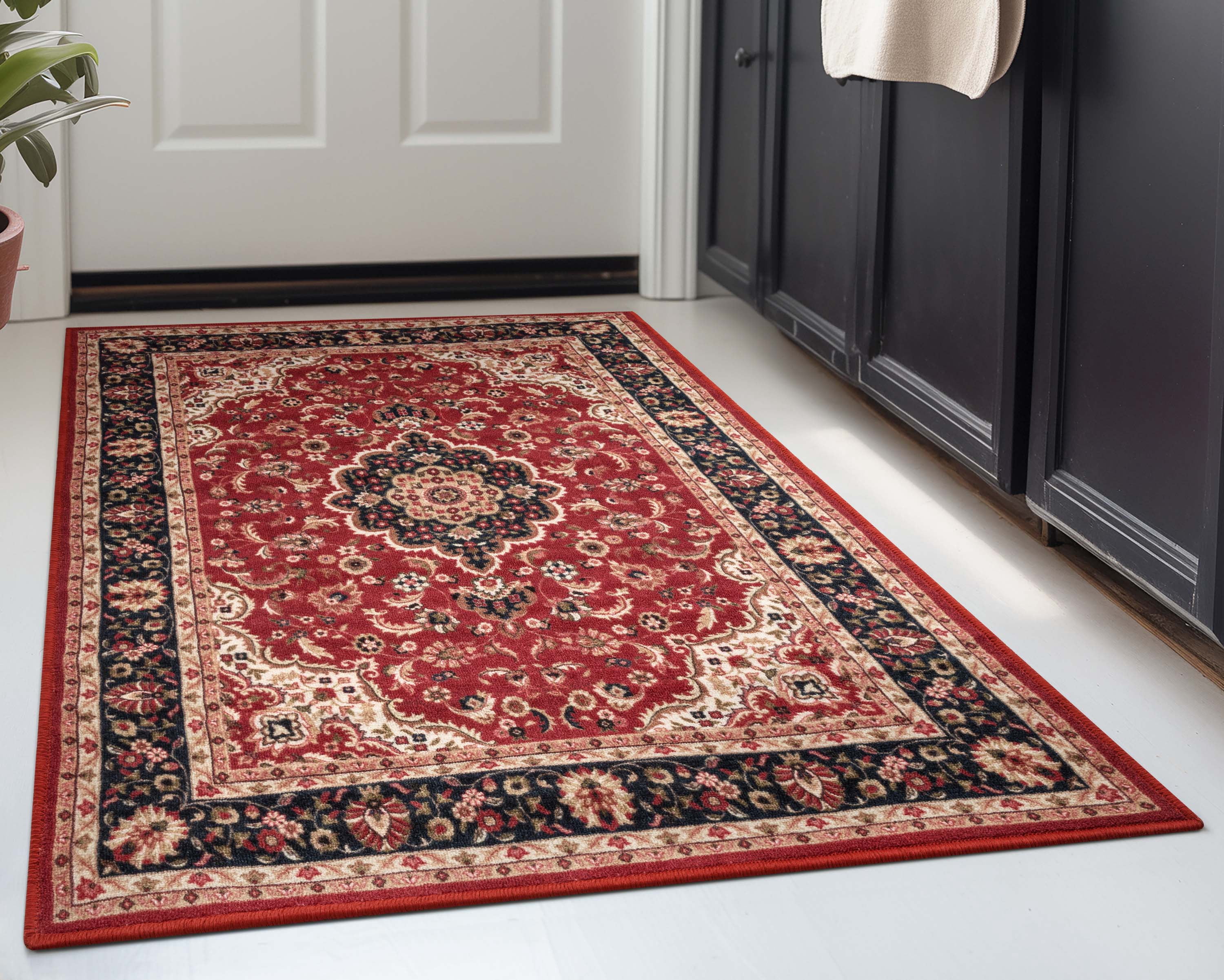Well Woven Kings Court Gene Traditional Medallion Persian Red 3'3" x 4'7" Area Rug