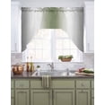 thumbnail image 2 of Gray Green Kitchen Curtains Swag Valance for Windows/Bathroom/Cafe, Modern Gradient Geometric Rod Pocket Drape Panel Swag Curtain Valance for Bedroom/Living Room 55''x36'', 2 of 6