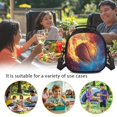 thumbnail image 6 of Jeiento Basketball Lunch Bag for Boys Lunch Box Containers Reusable Lunch Tote Bags for Girls Abstract Fire Kids Food Cooler Bag Thermal Meal Tote Kit Blue, 6 of 6
