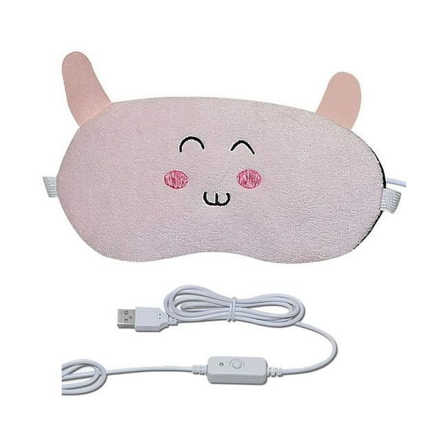 Coofit Cache-Oeil Chauffant Recharge USB Compresse Thermique à Rayons Infrarouges Sommeil Ombre Cache-Oeil