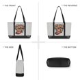 thumbnail image 6 of FORMRS Canvas Laptop Tote Bag for Women with 15.6" Computer Compartments Shoulder Handbag, Game Day, 6 of 7