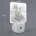thumbnail image 2 of Rocae Dragon Nest Sketch for 0.5W Plug in Night Light, Dusk to Dawn, Bright Nightlight Auto-On/Off-EU, 2 of 7