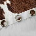 thumbnail image 4 of Manfei Cow Hide Print Blackout Curtains Set of 2 (52x84 Each),Brown Cattle Hide Window Curtains,Brown Gray Curtains and Drapes For Adults,Microfiber Bedroom Decor, 4 of 6