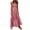 Red, variant on Retro Plaid Smocked Maxi Dresses for Women Casual Elegant Spaghetti Strap Flounce Long Flowy Dress Sundress Beige XXXL