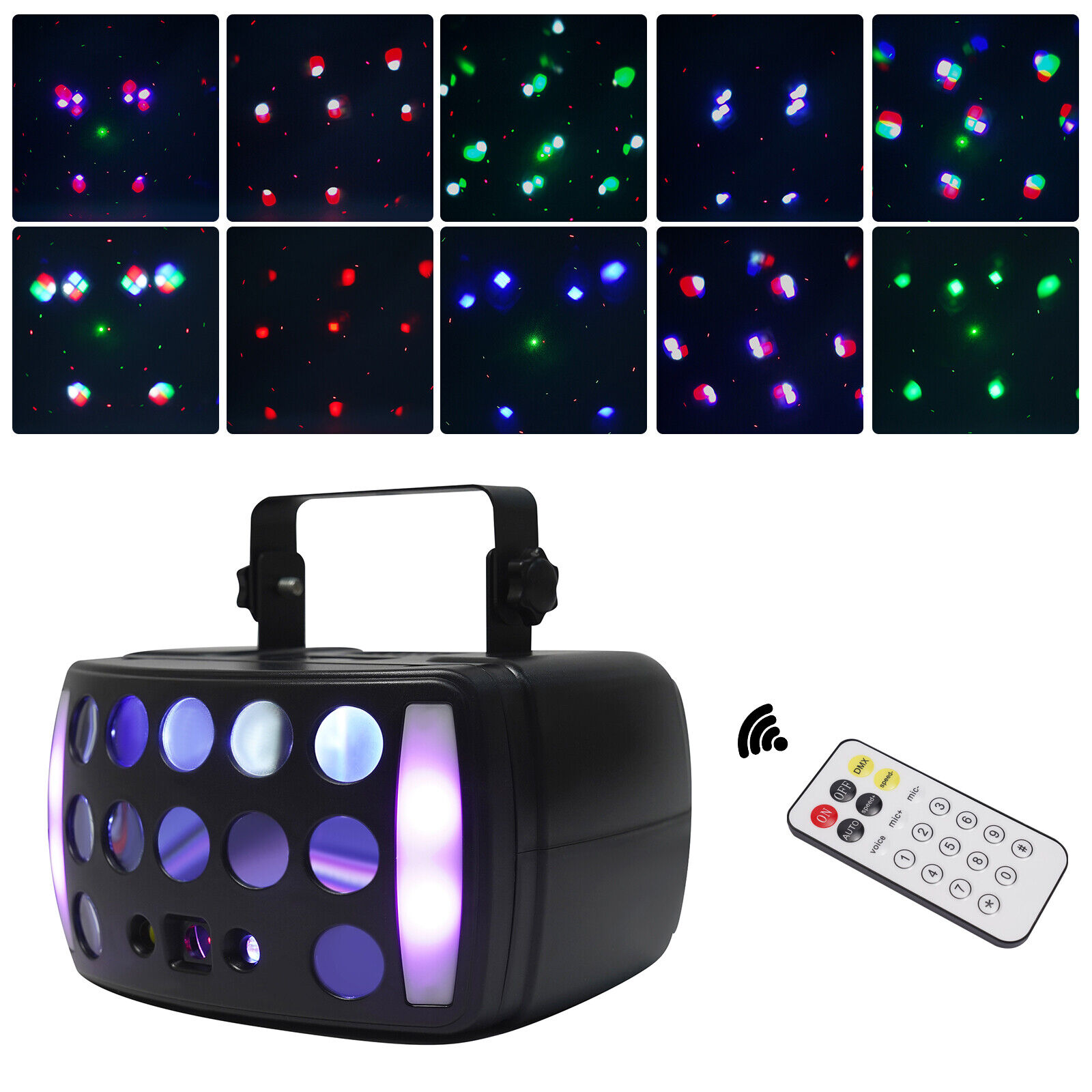 OUKANING RGBW LED Stage Light Effect Machine MultiEffect LED Light