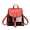 Red, variant on Fashion Small Pu Leather Backpack Shoulder Bags For Women Retro Plaid School Knapsack High Quality Travel Rucksack Shopping Bag