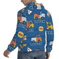 thumbnail image 3 of Bingfone Construction Vehicles Men'S Drawstring Hoodie Long Sleeve Pocket Sweatshirts-Large, 3 of 9