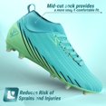 thumbnail image 3 of Botines de fútbol Vizari Tesoro Junior FG para niños y niñas con calcetín, 3 of 7