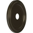 thumbnail image 2 of Ekena Millwork 19"OD x 3 1/2"ID x 1 1/2"P Traditional Thermoformed PVC Ceiling Medallion (Fits Canopies up to 11 1/2"), Metallic Dark Bronze, 2 of 5