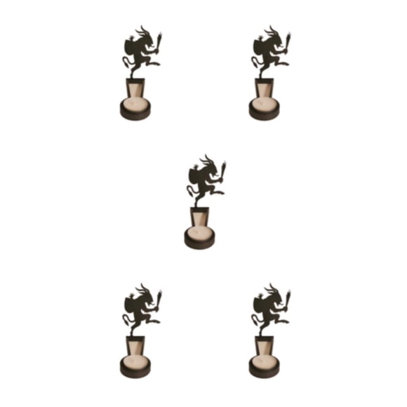 Cateissary Portavelas de patrón clásico con imágenes vívidas para la decoración de Halloween Decoración de velas B Type2 NO2