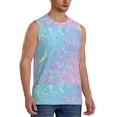 thumbnail image 2 of Pofeuu Fantasy Gradient Print Men's Muscle T-Shirt, Sleeveless, Muscle Tank, Classic Muscle Tee Top For Men Casual Sleeveless Muscle T-Shirt Trendy Clothes-Large, 2 of 7