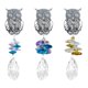 thumbnail image 2 of Crystalline Suncatcher Window Hanging, Crystal Balls Chain Strap Ornament, Colorful Garden Home Christmas Party Wedding Decor, Large Faceted Crystals, LED Lighted Crystals, 12 Inches, 2 of 8