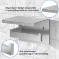 thumbnail image 2 of Porte-Rouleau de Papier Toilette en Acier Inoxydable Argenté SUS304, Design Antirouille et Anti-Chute, Porte-Rouleau de Papier Toilette Auto-Adhésif Ou à Vis avec Étagère de Rangement, 2 of 4
