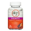 Align Prebiotic + Probiotic Supplement Gummies, Natural Fruit Flavors, 60 ea (Pack of 4)