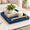 Blue-17" x 12" x 2.5", variant on Blue 20" x 20" x 3" Decorative Serving Tray for Ottoman and Coffee Table