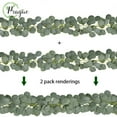 thumbnail image 6 of 2M Eucalyptus Garland Artificial Faux Garland Wall Decor Silver Dollar Eucalyptus Greenery Leaves Vines Plant for Wedding Arch, 6 of 7