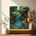 thumbnail image 6 of Lush Forest River Canyon Canvas Print, Perfect Wall Art for Living Room Bedroom Dining Room Office Hotel Lobby Home, 6 of 8
