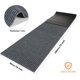 thumbnail image 3 of Alfombra Grande Semiacabada para Exteriores Tapete de Puerta Estrecha Alfombrillas Antideslizantes Rollo de Alfombra Impermeable para Entrada Baño (Gris, 1 Rollo), 3 of 4