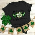 thumbnail image 4 of T-shirts de la Saint-Patrick pour Femmes T-Shirt Graphique à Manches Courtes Col Rond Saint-Patrick, 4 of 7