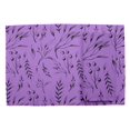 thumbnail image 2 of S4Sassy Purple Blueberry Leaves Everyday Washable Placemats With Napkins Dining Table Decor, 2 of 3