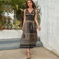 thumbnail image 3 of 1 Million Dollar Bill Sleeveless Dress Dresses Women Summer Evening Dresses Ladies Bohemia Long Dresses, 3 of 9